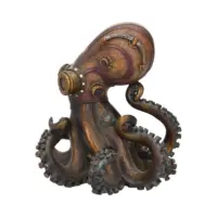 Nemesis Now Bronze Octo-Steam Steampunk Octopus Squid Figurine 15cm Figurines Medium (15-29cm) 2