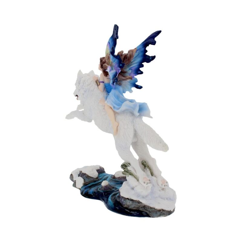 Free Spirit Figurine Fairy and White Winter Wolf Ornament Figurines Medium (15-29cm) 7