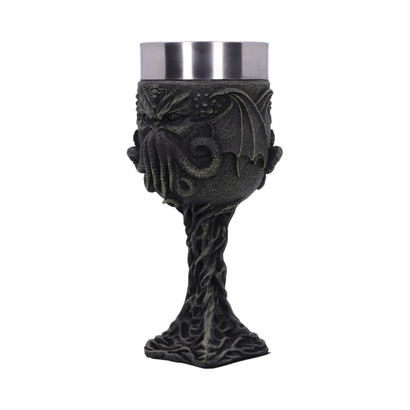 Cthulhu’s Thirst Goblet Lovecraft Octopus Monster Wine Glass Goblets & Chalices 3