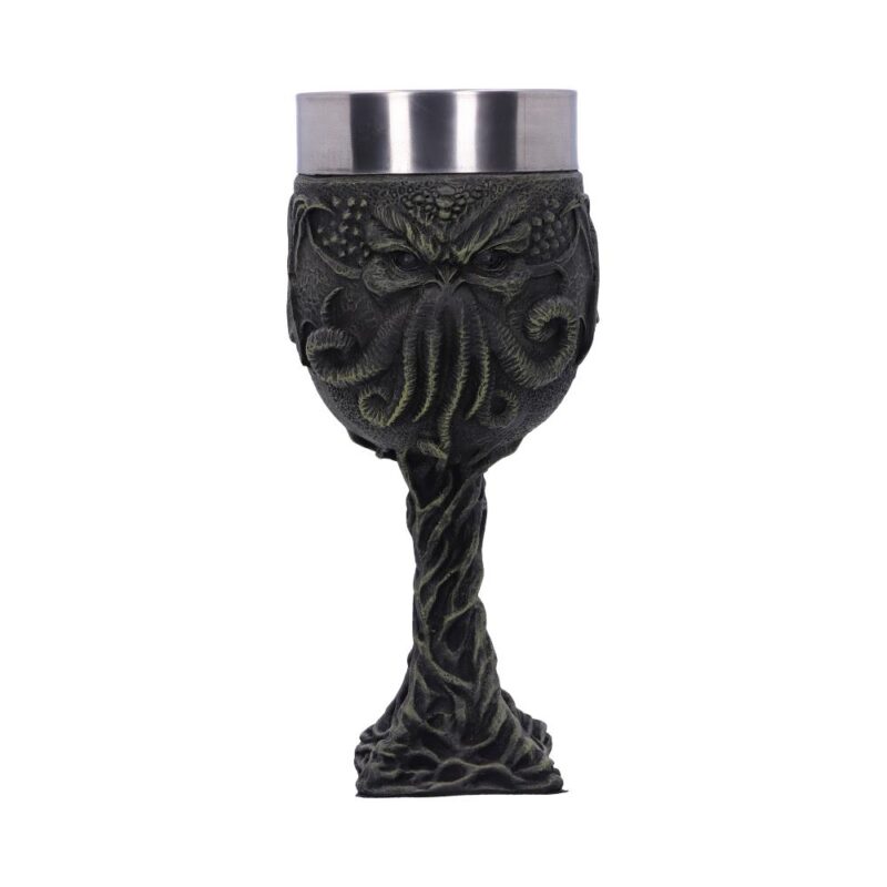 Cthulhu’s Thirst Goblet Lovecraft Octopus Monster Wine Glass Goblets & Chalices 5