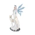 Aura Large Ice Fairy with Two Winter Wolf Companions Figurine Figurines Extra Large (Over 50cm) 4