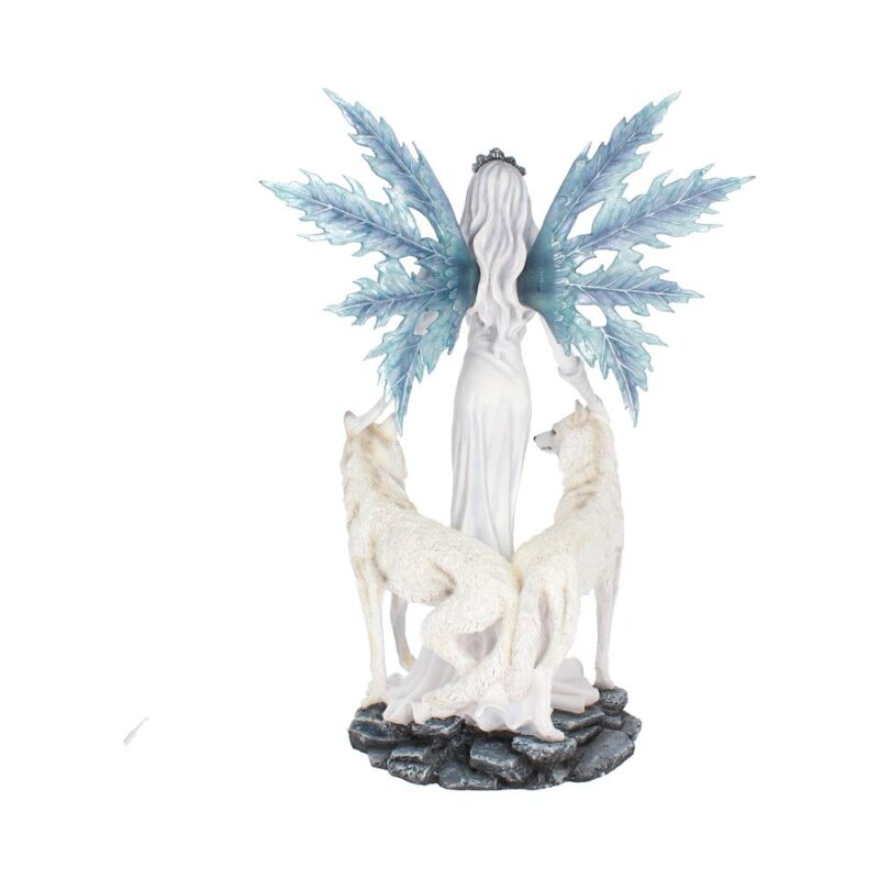 Aura Large Ice Fairy with Two Winter Wolf Companions Figurine Figurines Extra Large (Over 50cm) 7