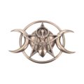 Bronzed Triple Moon Cycle Of Life Goddess Plaque 30cm Home Décor 2