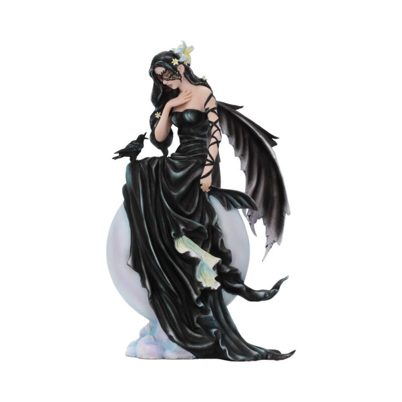 Nene Thomas Dark Skies Dark Moon Fairy and Raven Companion Figurine Figurines Medium (15-29cm) 9