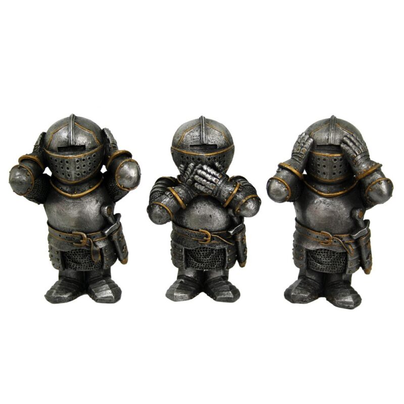 Three Wise Knights Figurine Knight Ornaments Figurines Small (Under 15cm)