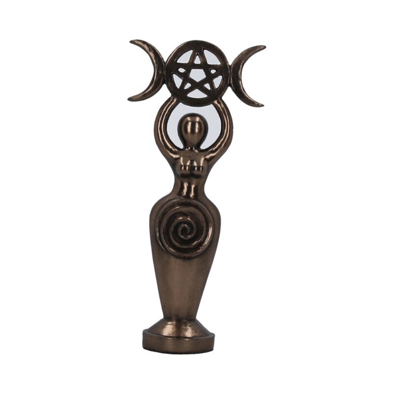 Triple Goddess Figurine Bronzed Wiccan Idol Ornament Figurines Medium (15-29cm) 7