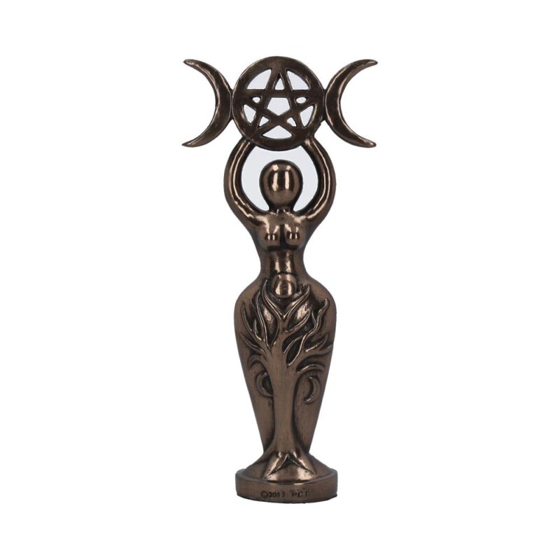 Triple Goddess Figurine Bronzed Wiccan Idol Ornament Figurines Medium (15-29cm)