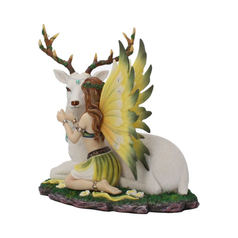 Adoration stag and spring fairy medium figurine Figurines Medium (15-29cm) 3