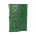 Real Leather Greenman Green Embossed Journal with Lock Gifts & Games 8