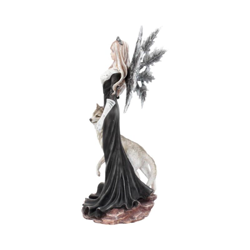 Dark Aura Fairy With Her Grey Wolf Companion 24cm Figurines Medium (15-29cm) 3