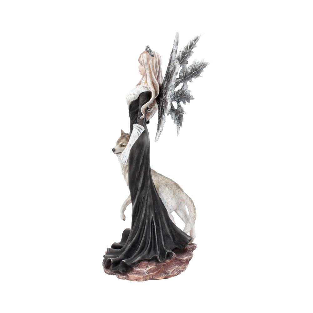 Dark Aura Fairy With Her Grey Wolf Companion 24cm Figurines Medium (15-29cm) 2
