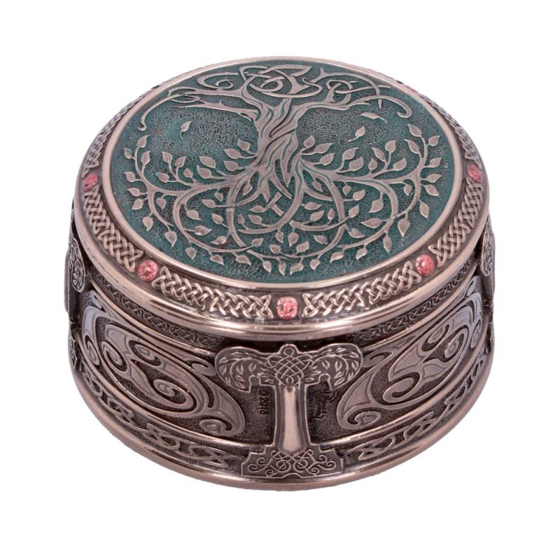 Round Tree of Life Celtic Trinket Box Boxes & Storage 5