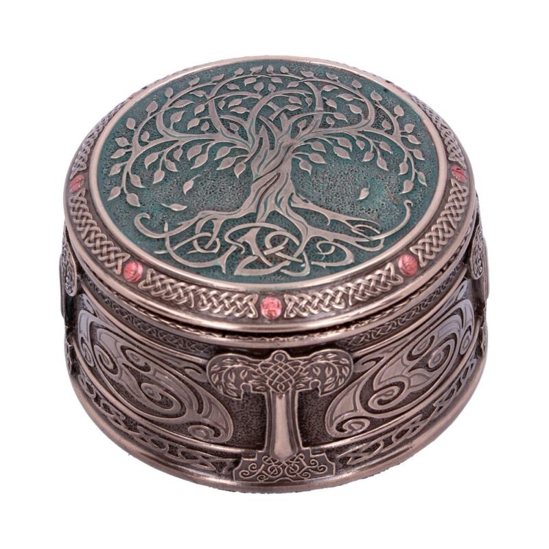 Round Tree of Life Celtic Trinket Box Boxes & Storage