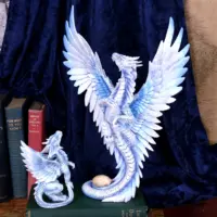 Anne Stokes Age of Dragons Adult Silver Dragon Figurine 31.5cm Figurines Large (30-50cm) 2
