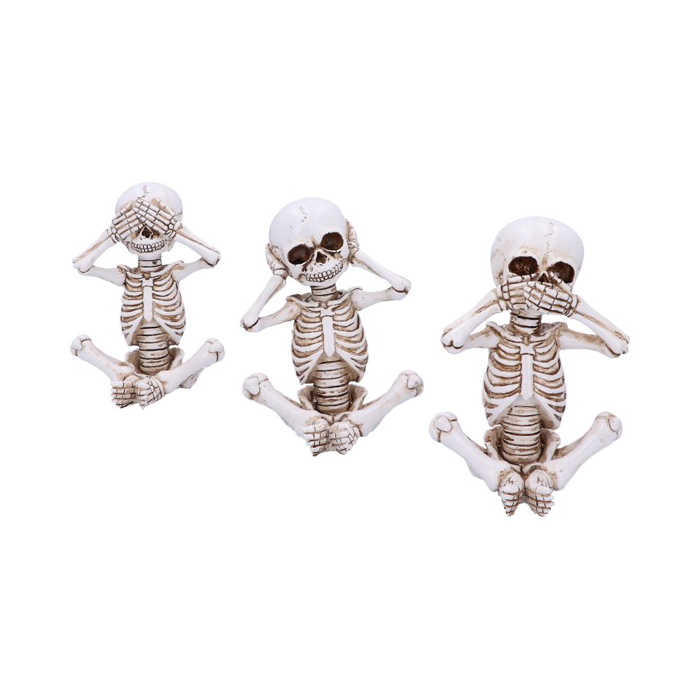 See No, Hear No, Speak No Evil Skellywag Skeleton Figurines Figurines Small (Under 15cm)