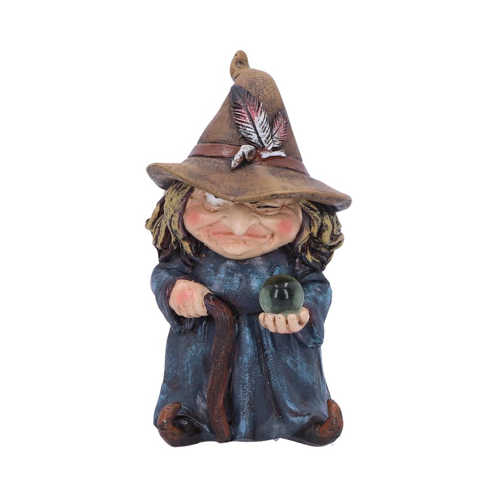 Trouble Small Witch and Crystal Ball Figurine Figurines Small (Under 15cm)