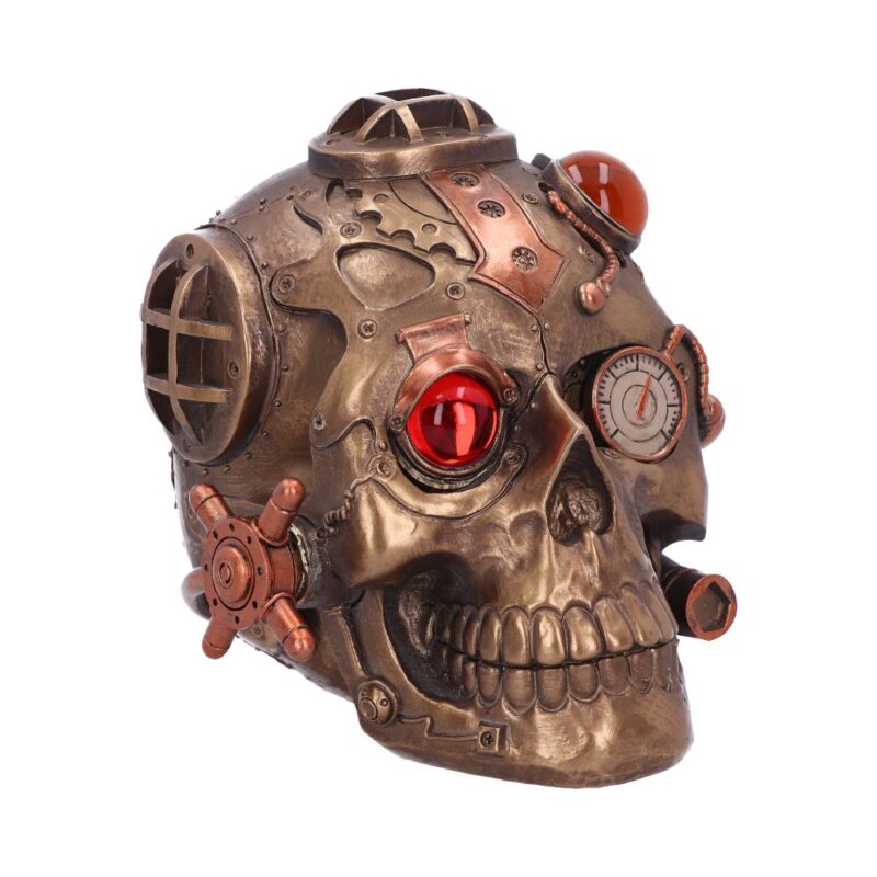 Steampunk Under Pressure Modified Skull Ornament Figurines Small (Under 15cm) 7