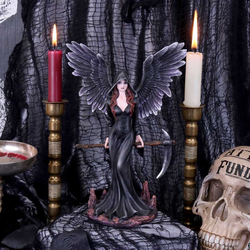 Take my Soul Gothic Female Reaper with Scythe Figurine Figurines Medium (15-29cm) 9