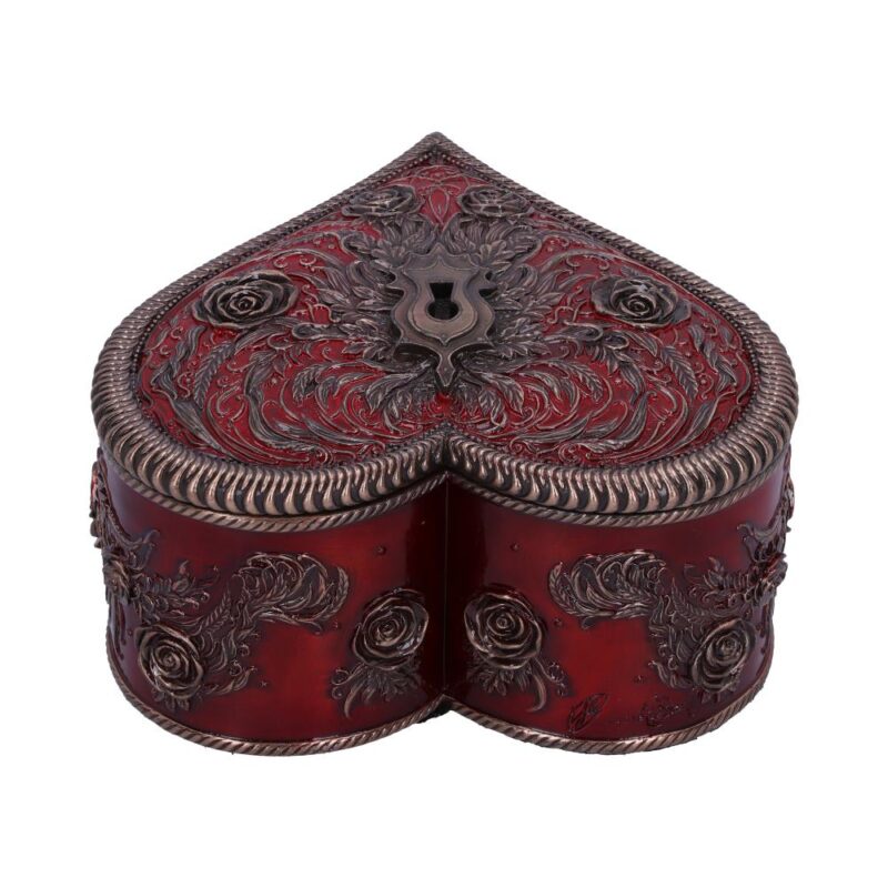 Heart and Key Baroque Gothic Romance Box by Vincent Hie Boxes & Storage 7