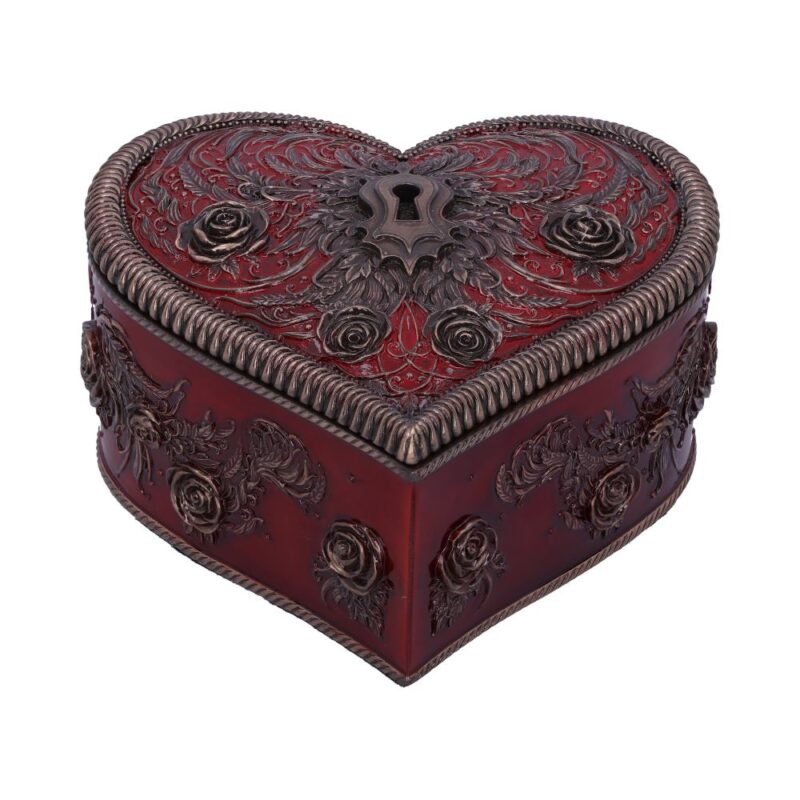 Heart and Key Baroque Gothic Romance Box by Vincent Hie Boxes & Storage