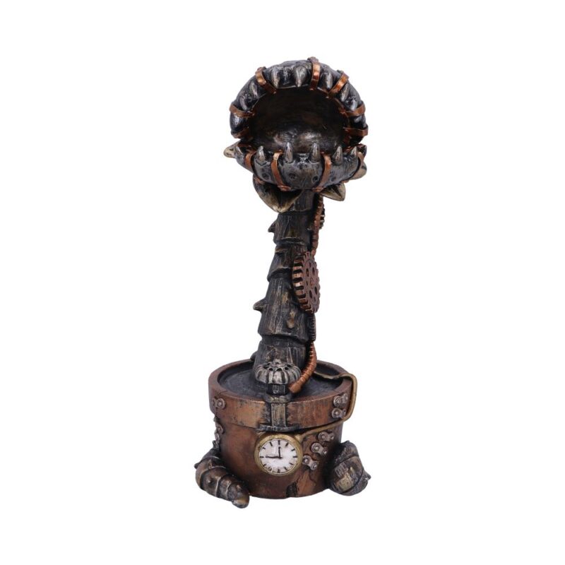 Cogwork Carnivore 24.3cm Bronze Mechanical Flesh Eating Plant Figurine Figurines Medium (15-29cm) 3