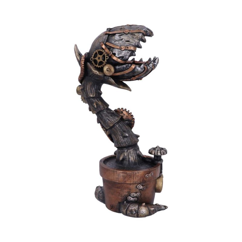 Cogwork Carnivore 24.3cm Bronze Mechanical Flesh Eating Plant Figurine Figurines Medium (15-29cm) 7