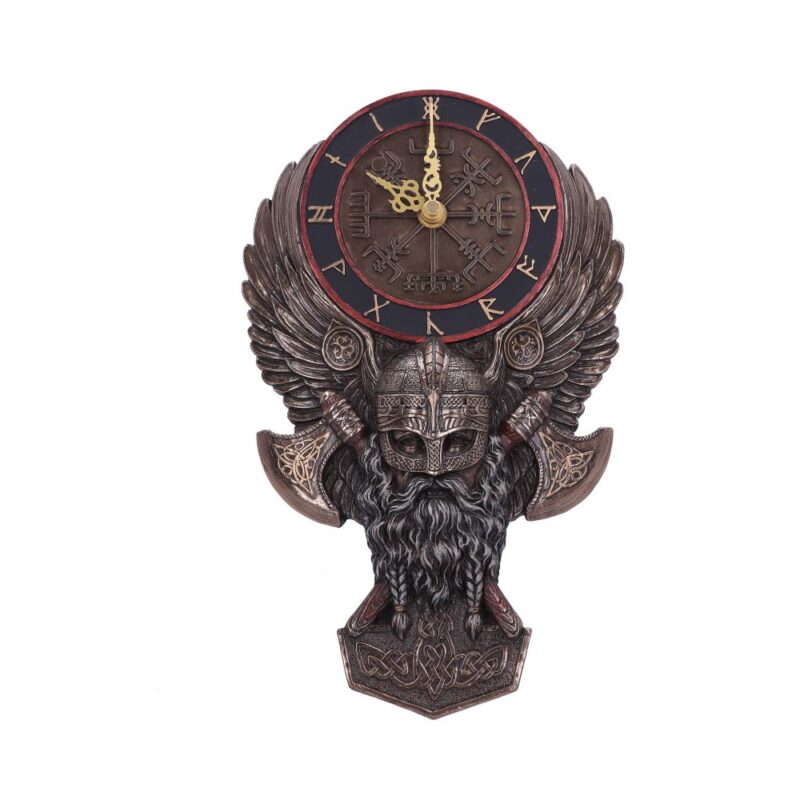 Vegvisir Runic Viking Norse Compass Wall Clock Clocks