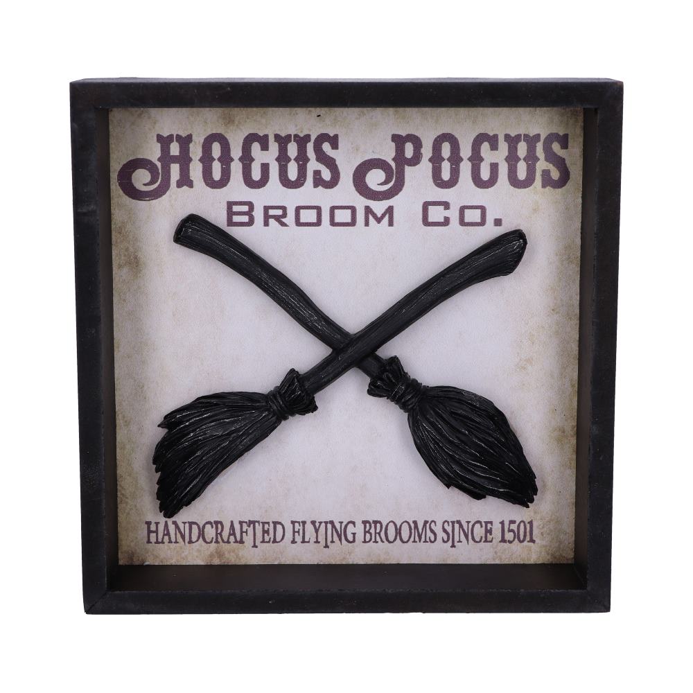 Hocus Pocus Broom Co Witches Picture Frame Wall Mounted Art 20cm Home Décor