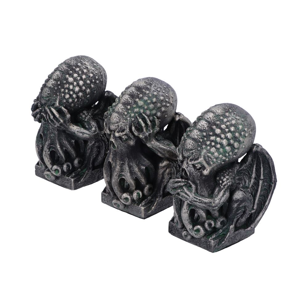 Three Wise Cthulhu Figurines 7.6cm Figurines Small (Under 15cm) 2