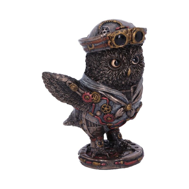 Bronze Come Fly With Me Steampunk Owl Figurine Figurines Small (Under 15cm)
