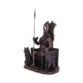 Bronze Odin All Father Wolves and Throne Figurine Figurines Medium (15-29cm) 4