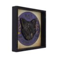 Black Cat Fortune Teller Picture Frame Wall Mounted Art 24cm Home Décor 8