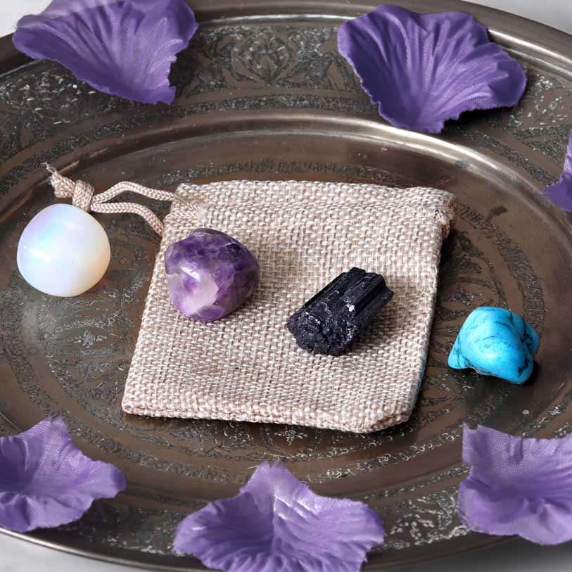 Dreamstones and Pouch. Gemstones for Spiritual Wellness. Gifts & Games 2