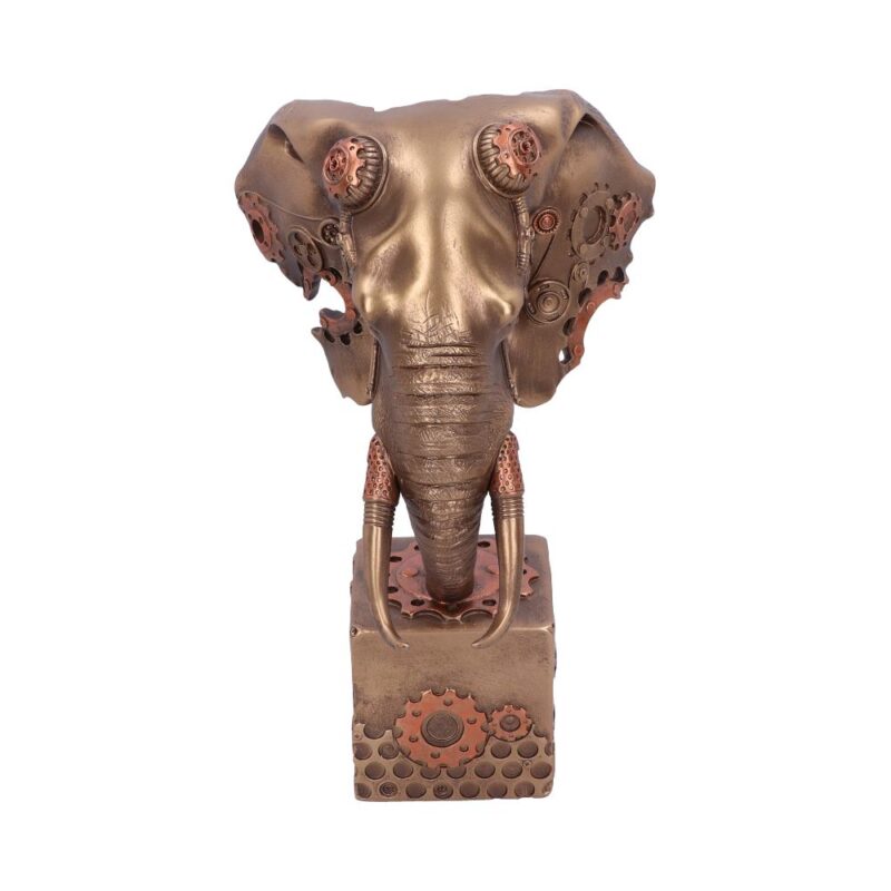 Steampunk Bronze Elephant Head 28.5cm Figurines Medium (15-29cm) 3