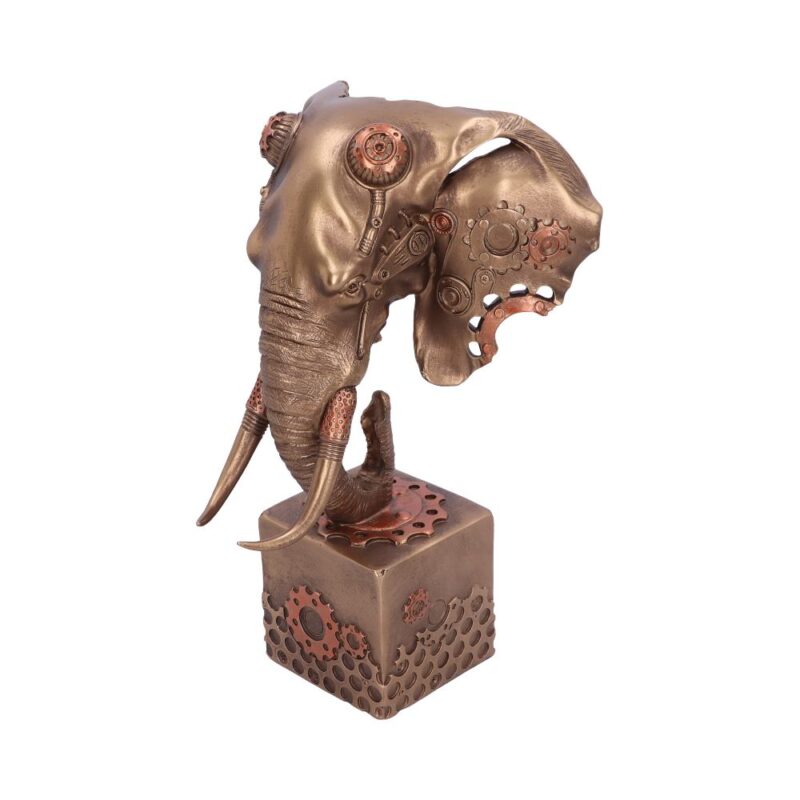 Steampunk Bronze Elephant Head 28.5cm Figurines Medium (15-29cm) 5