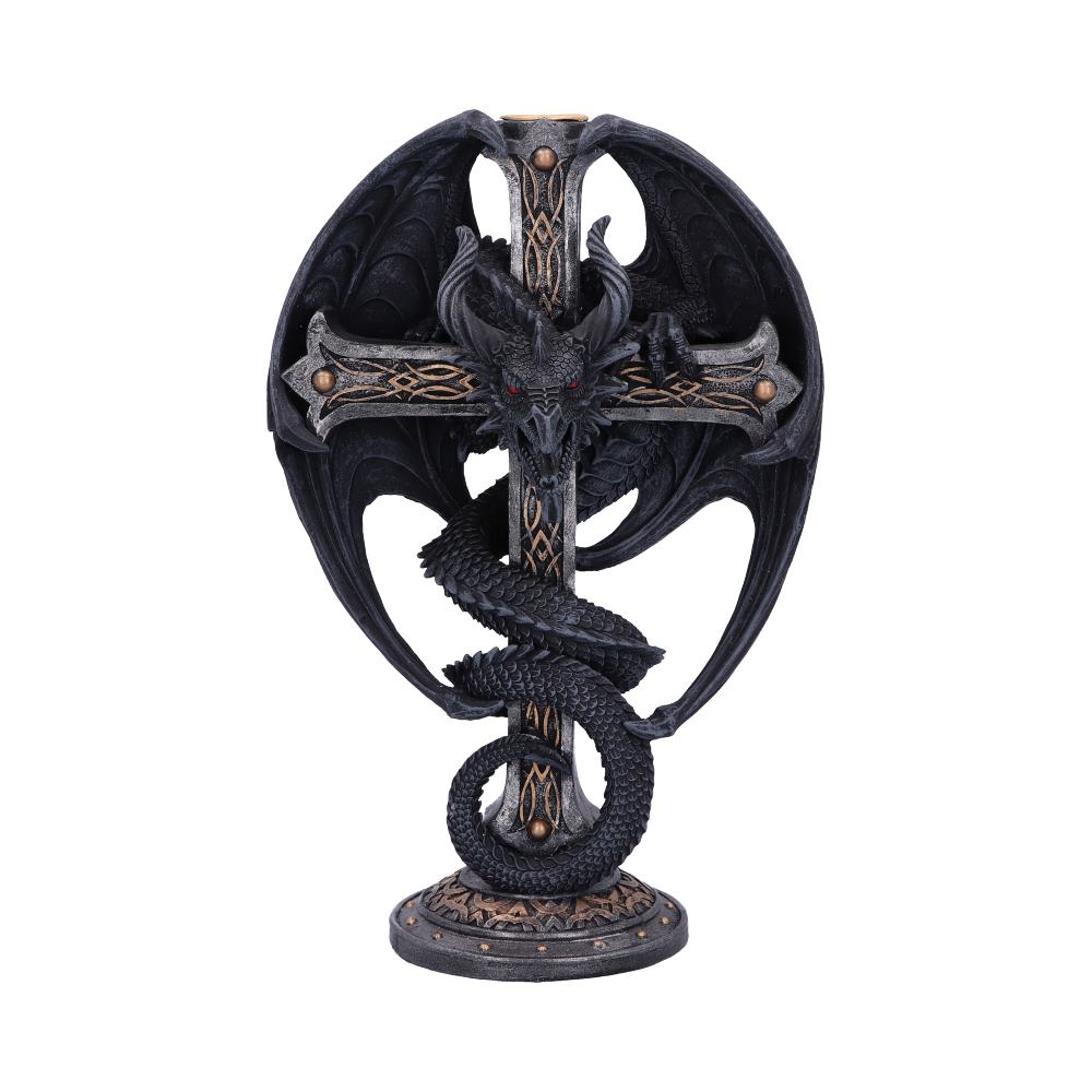Dark Ember Gothic Dragon Candle Holder 24.5cm Candles & Holders