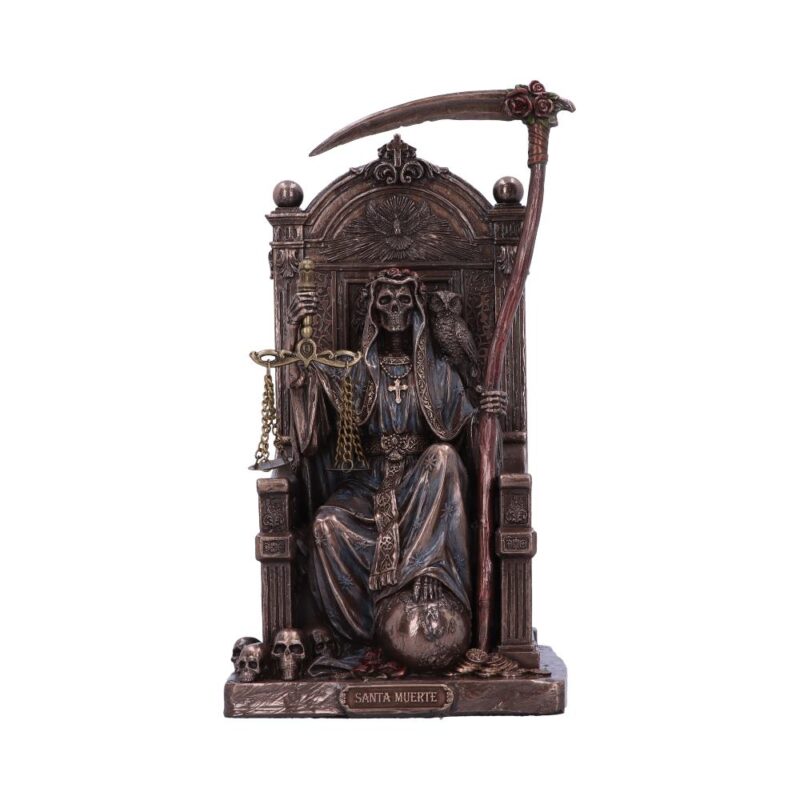 Santa Muerte’s Throne Bronze Figurine 22cm Figurines Medium (15-29cm)