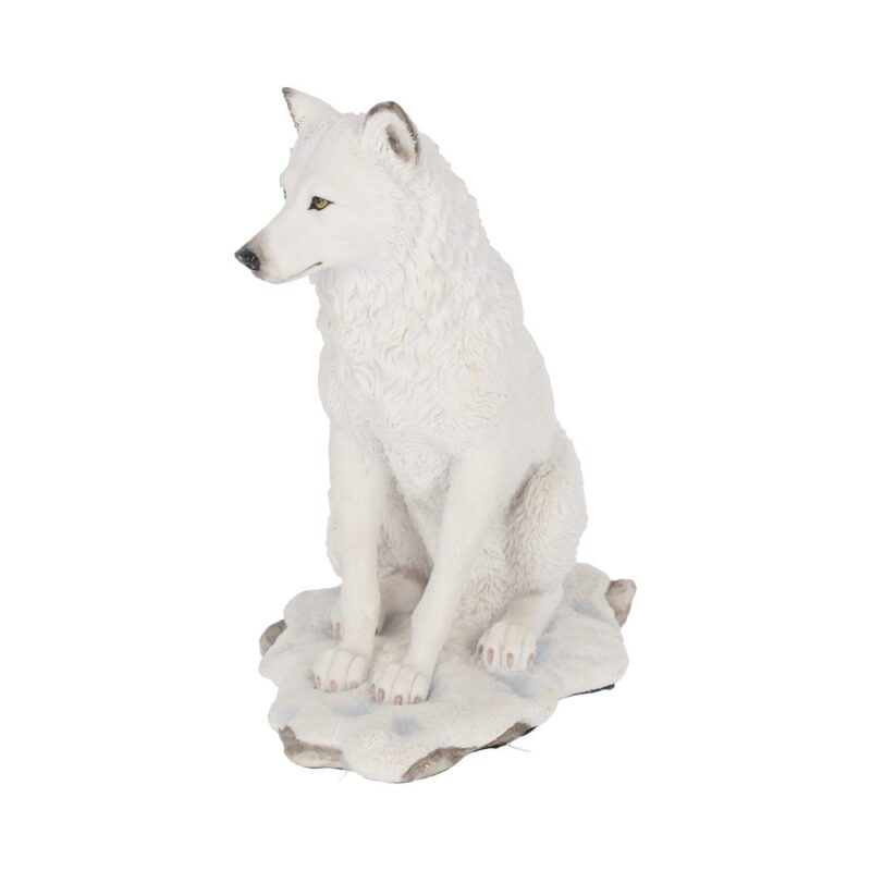 White Ghost Wolf Figurine Ornament Figurines Medium (15-29cm) 3