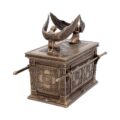 Bronzed Ark of the Covenant With Winged Cherrubs 28cm Boxes & Storage 6