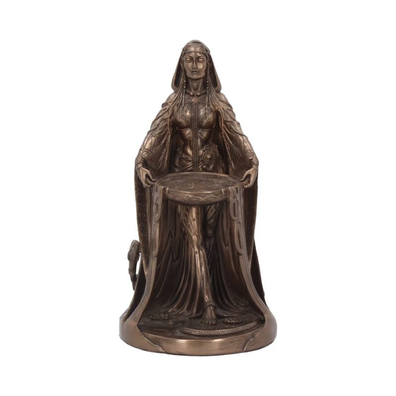 Bronzed Celtic Goddess Danu Ornament 22.5cm Figurines Medium (15-29cm)