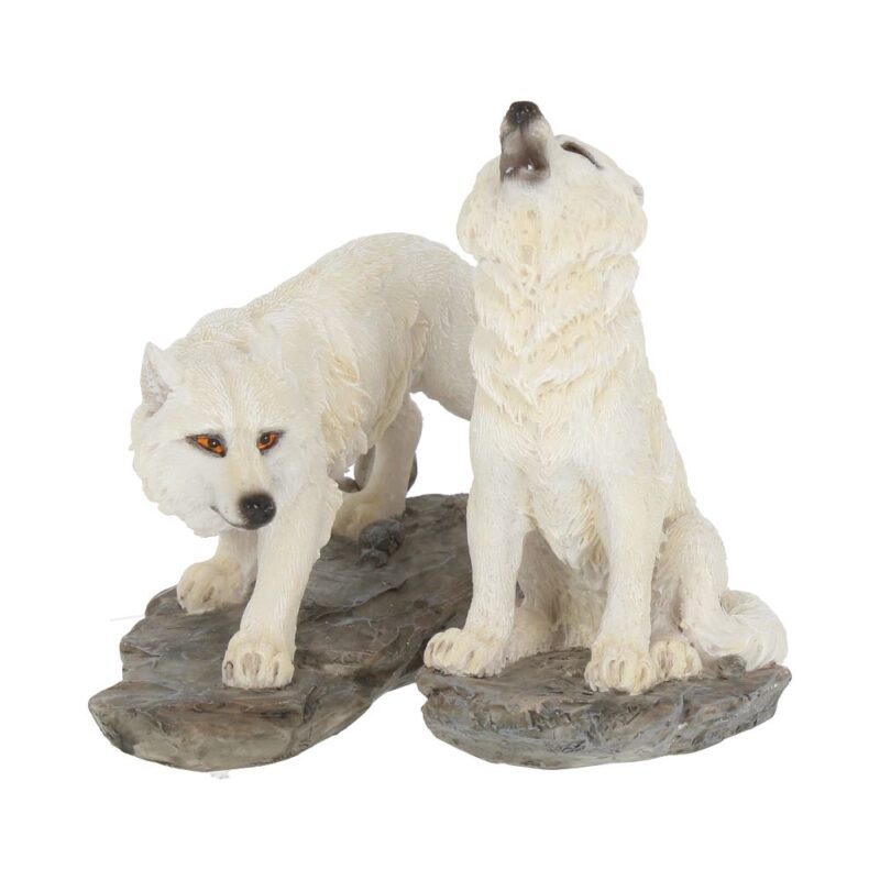 Before the Chase White Wolf Figure Set of 2 9.8cm Figurines Small (Under 15cm) 9