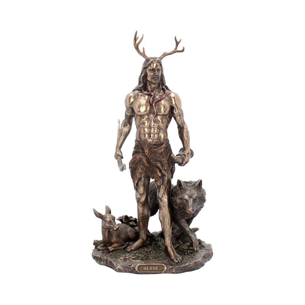 Herne and Animals Folklore Bronzed Figurine Figurines Large (30-50cm)