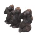 Three Wise Gorillas Figurine Gorilla Ornaments Figurines Small (Under 15cm) 4