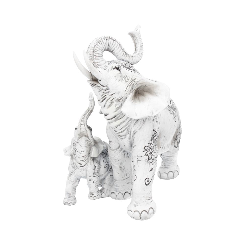 Henna Happiness Elephant and Calf Figure 17cm Figurines Medium (15-29cm) 2