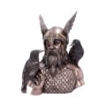 Bronze Odins Messengers Norse God Bust Figurines Medium (15-29cm) 2