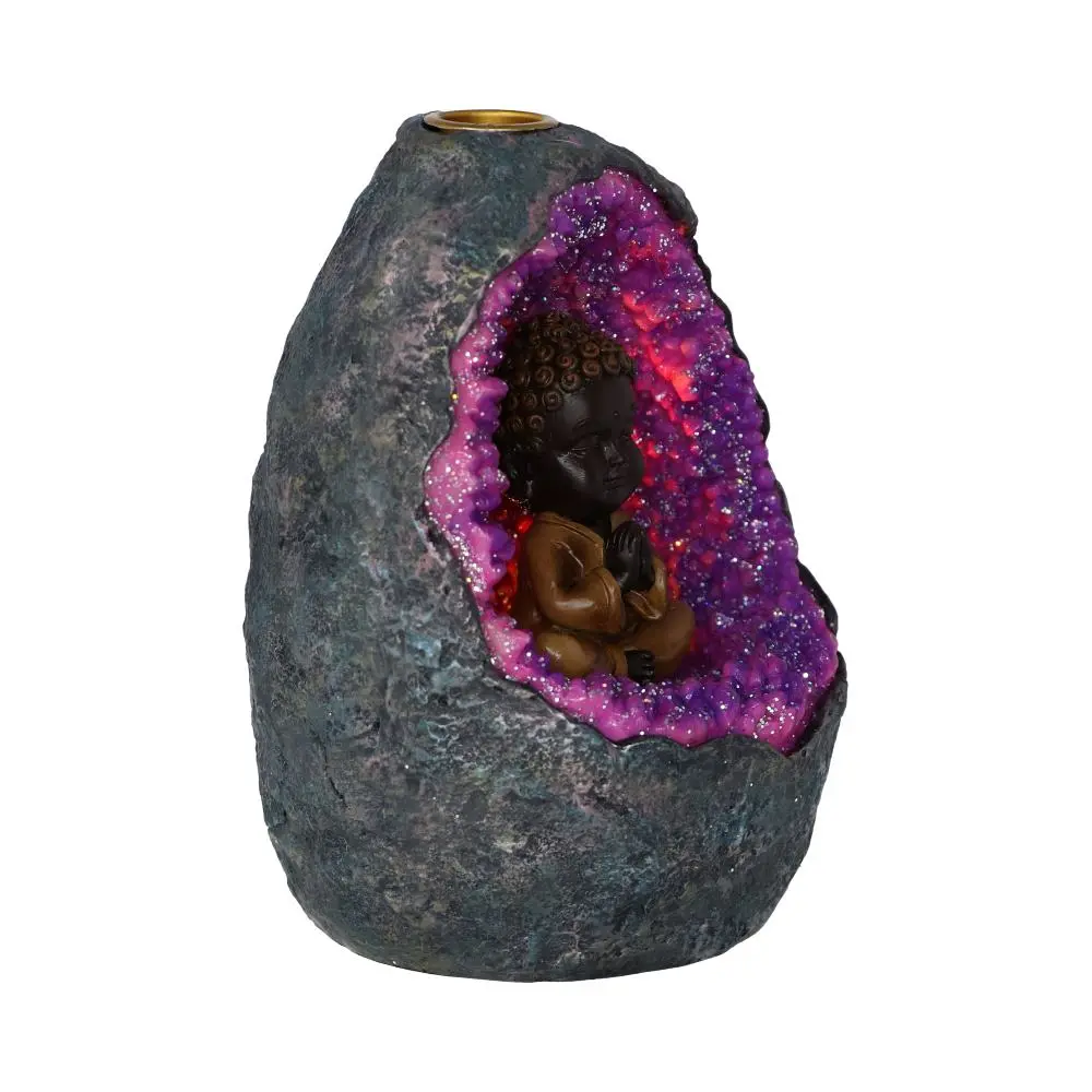 Nemesis Now Zen Geode Baby Buddha Crystal Backflow Incense Burner Homeware 9 Nemesis Now Zen Geode Baby Buddha Crystal Backflow Incense Burner Homeware 9