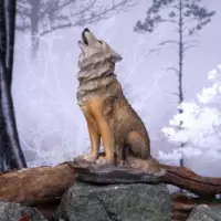 Nemesis Now Mountains Cry Howling Wolf Figurine 20cm Figurines Medium (15-29cm) 2