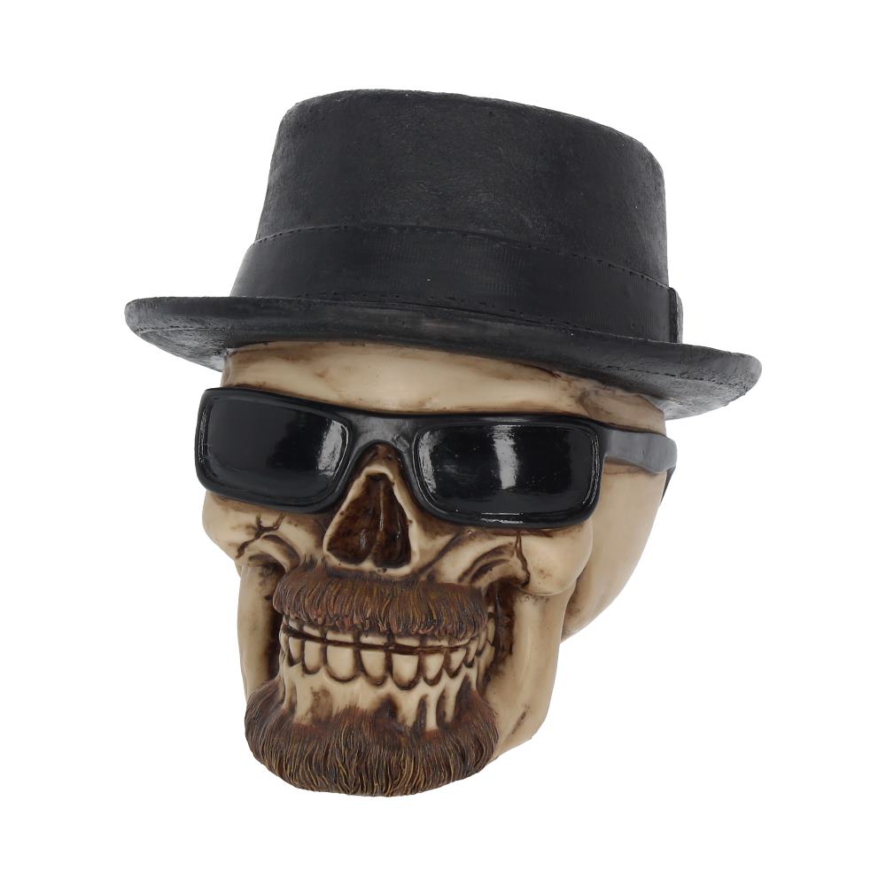 Small Badass Hat and Sunglasses Skull Figurine Figurines Medium (15-29cm) 2