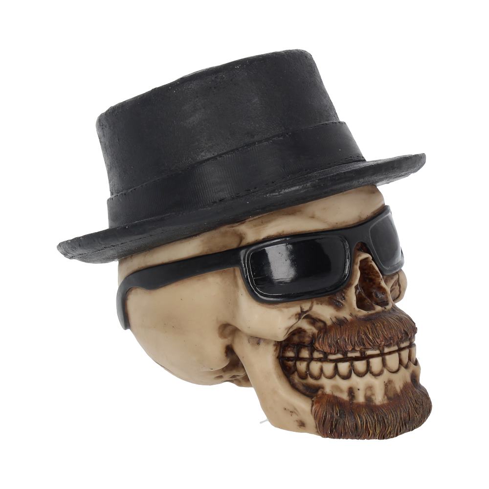 Small Badass Hat and Sunglasses Skull Figurine Figurines Medium (15-29cm)
