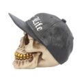 Thug Life Skull with Gold Teeth and Baseball Cap Figurine 15.8cm Figurines Medium (15-29cm) 6